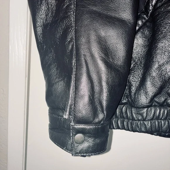 Vintage Pierre Cardin Midnight Black Bomber Jacket